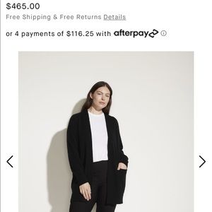 Vince long navy cardigan, medium